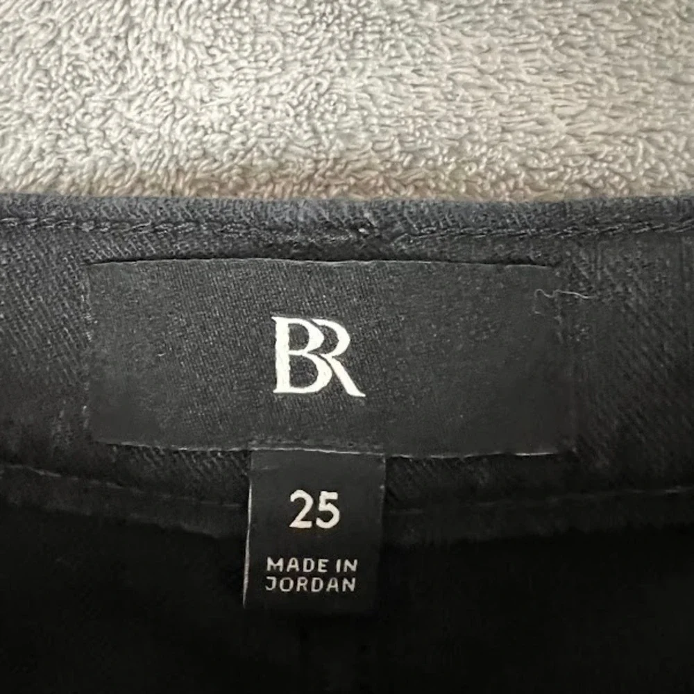 Banana Republic Wide Leg Linen Blend Pants Womens 25 Black Corpcore Career